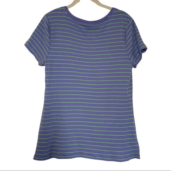 Bundle of 2 Isaac Mizrahi Striped Pima Cotton Tees M - Picture 3 of 7